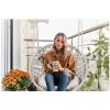 BOHO bézs függő lengő kerti szék