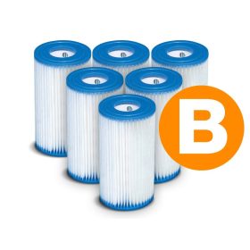 Szivattyúszűrő készlet, B típus, 6 db. INTEX 29005 x6