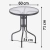 Kerek kerti asztal 60 x 71 cm Sofotel SO-981