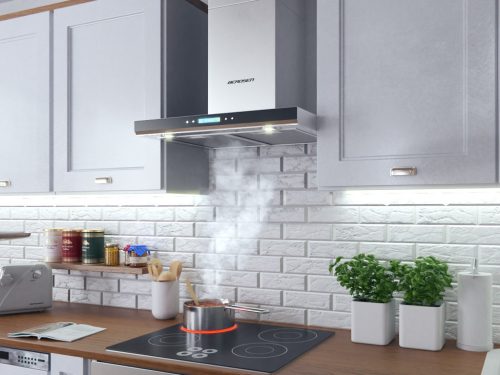 Konyhai páraelszívó kémény 60 cm Berdsen BE-60A-T2 INOX