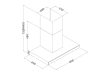 Konyhai páraelszívó kémény 60 cm Berdsen BE-60A-T2 INOX