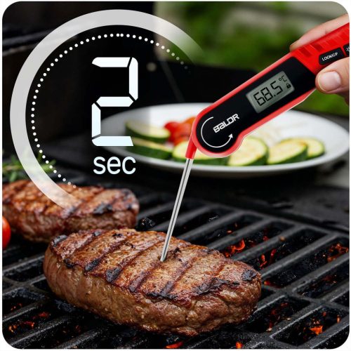 Konyhai hőmérő húshoz, tűszonda, Baldr BD-130