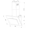 Kémény páraelszívó 60 cm Berdsen BT-215 fekete