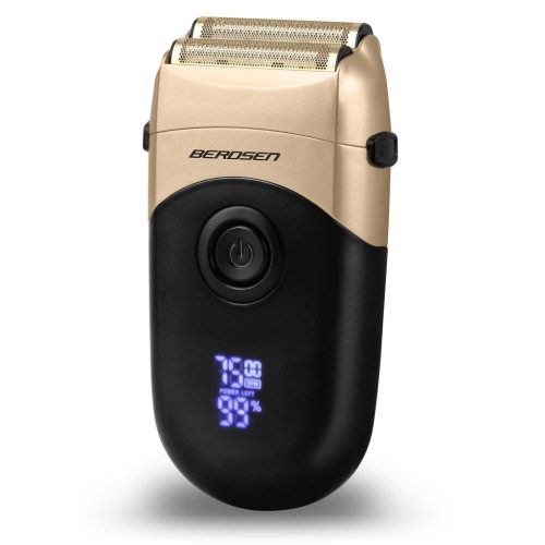 Barber Master elektromos borotva,  60 perc üzemidő , USB-C gyorstöltés, fekete és arany - Berdsen BD-266