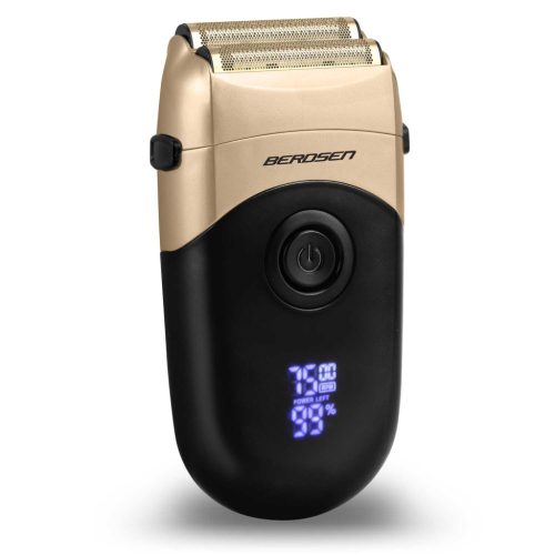Barber Master elektromos borotva,  60 perc üzemidő , USB-C gyorstöltés, fekete és arany - Berdsen BD-266