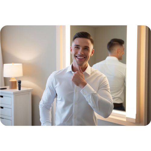 Elektromos borotva, fekete - Berdsen BD-268 