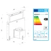 Munkalapos páraelszívó 90cm fekete BT-290