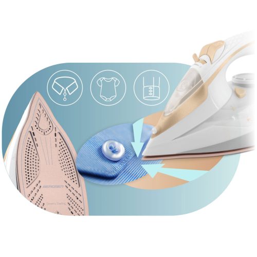 3000 W-os Berdsen BD-330 gőzölős vasaló, kerámia bevonat, függőleges működés