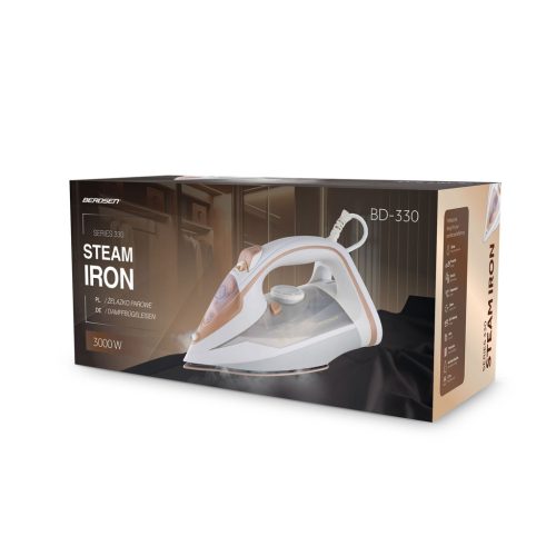 3000 W-os Berdsen BD-330 gőzölős vasaló, kerámia bevonat, függőleges működés