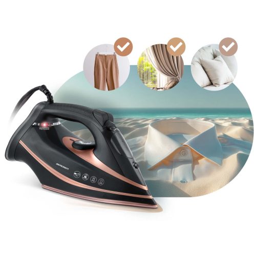 3000 W-os Berdsen BD-332 gőzölős vasaló, kerámia bevonat, függőleges működés