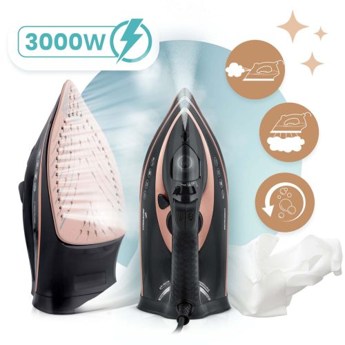 3000 W-os Berdsen BD-332 gőzölős vasaló, kerámia bevonat, függőleges működés