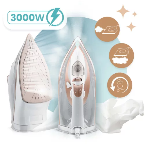 3000 W-os Berdsen BD-332 gőzölős vasaló, kerámia bevonat, függőleges működés