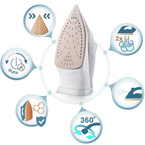 3000 W-os Berdsen BD-332 gőzölős vasaló, kerámia bevonat, függőleges működés