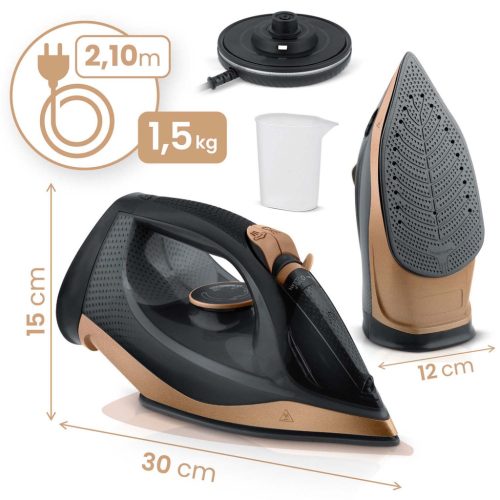 Akkus gőzölős vasaló 2600W Berdsen BD-333 kerámia bevonattal