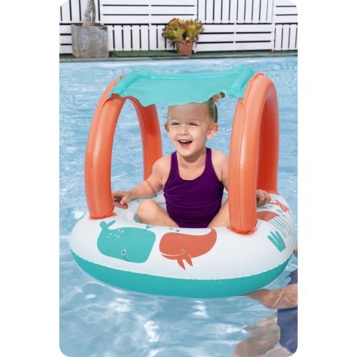 Felfújható ponton gyerekeknek tetővel úszáshoz Bestway
