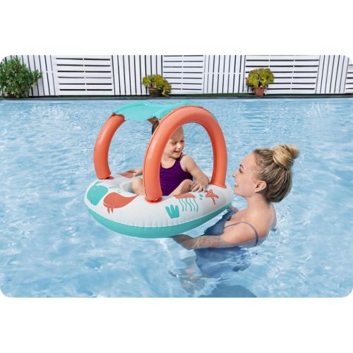 Felfújható ponton gyerekeknek tetővel úszáshoz Bestway