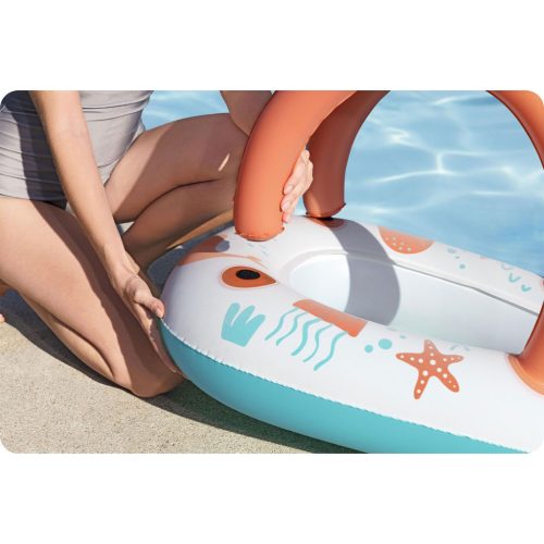 Felfújható ponton gyerekeknek tetővel úszáshoz Bestway