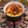 Öntöttvas zománcozott edény 8l álló + grillserpenyő BD-480 348010