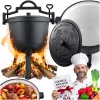 Öntöttvas zománcozott edény 8l tábortüzes grillhez BD-481 348100