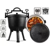 Öntöttvas zománcozott edény 8l tábortüzes grillhez BD-481 348100