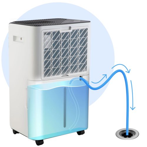 Kompresszoros páramentesítő - nedvességmegkötő 20l/24h higrosztát Berdsen BD-532 fehér