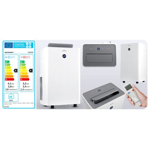 5 az 1- ben mobil klíma, hűt, fűt, 14000 BTU/h, páramentesít, 37l/24h, szellőztet, alvás funkció, WiFi -  Berdsen BD-583