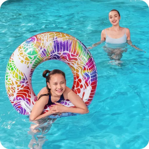 Gyerekgyűrű 91 cm átmérővel, 3 színben, Bestway 36084 kék