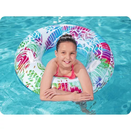 Gyerekgyűrű 91 cm átmérővel, 3 színben, Bestway 36084 piros