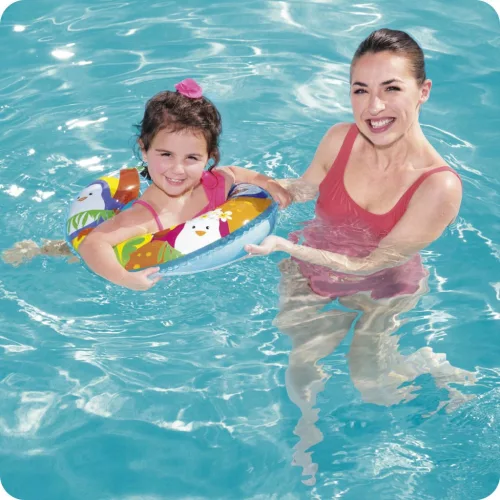 Beach úszógyűrű Sea Adventures for Children Bestway 36113 pingvin