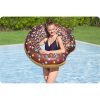 Felfújható strandgyűrű úszáshoz barna Donut 107cm BESTWAY