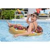 Felfújható strandgyűrű úszáshoz barna Donut 107cm BESTWAY