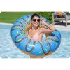 Felfújható strandgyűrű úszáshoz kék Donut 107cm BESTWAY