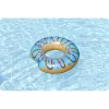 Felfújható strandgyűrű úszáshoz kék Donut 107cm BESTWAY