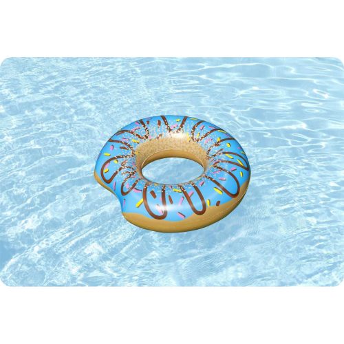 Felfújható strandgyűrű úszáshoz kék Donut 107cm BESTWAY