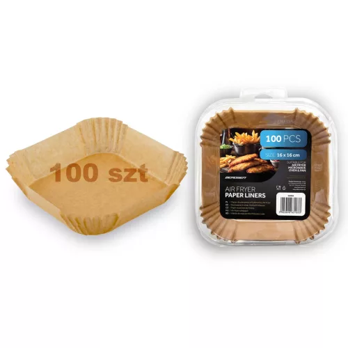 Sütőpapír fritőzbetétekhez 16 cm Berdsen - 100 db