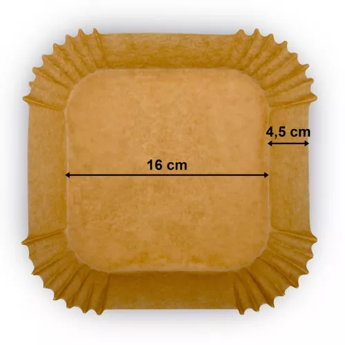 Sütőpapír fritőzbetétekhez 16 cm Berdsen - 100 db