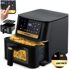 Berdsen BD-655 légkeveréses fritőz, fekete