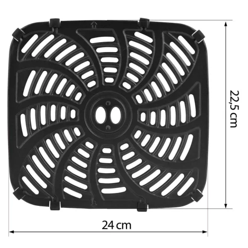 Rácsos tálca a Berdsen BD-655 légkeveréses fritőzhöz 23x22