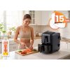 Légkeveréses fritőz, kétkamrás, függőleges, 11,6 l, Berdsen 3000W BD-663