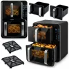 Légkeveréses fritőz, kétkamrás, függőleges, 12 l, Berdsen 2800W BD-664