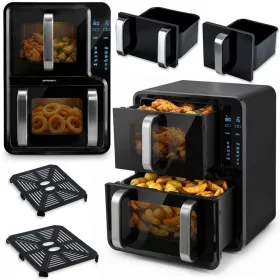   Légkeveréses fritőz, kétkamrás, függőleges, 12 l, Berdsen 2800W BD-664
