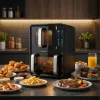 Légkeveréses fritőz, kétkamrás, függőleges, 12 l, Berdsen 2800W BD-664