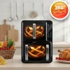 Légkeveréses fritőz, kétkamrás, függőleges, 12 l, Berdsen 2800W BD-664