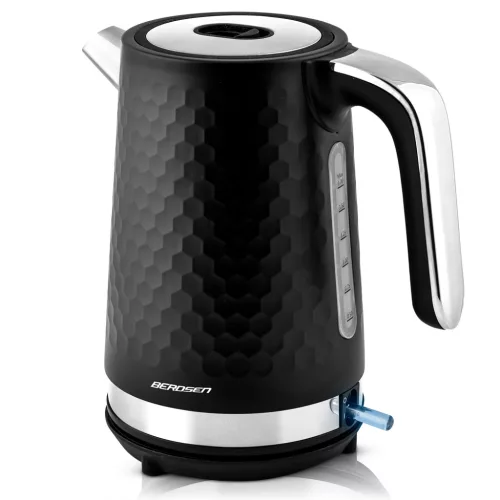 Berdsen BD-705 elektromos vízforraló 1,7l, fekete és ezüst