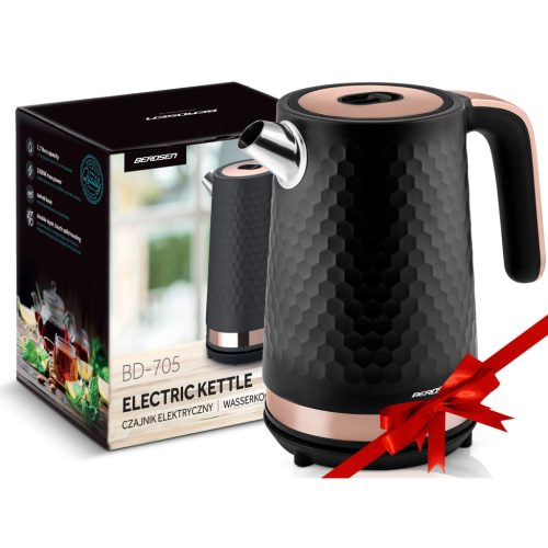 Berdsen BD-705 elektromos vízforraló 1,7l, fekete és réz