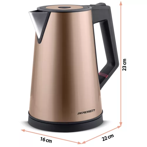 Elektromos vízforraló 1,7l Berdsen BD-708 réz