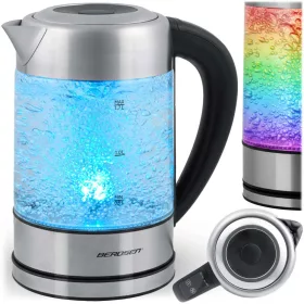   Elektromos üveg vízforraló hőmérséklet-szabályozással 1,7 l 2200 W Berdsen BD-714