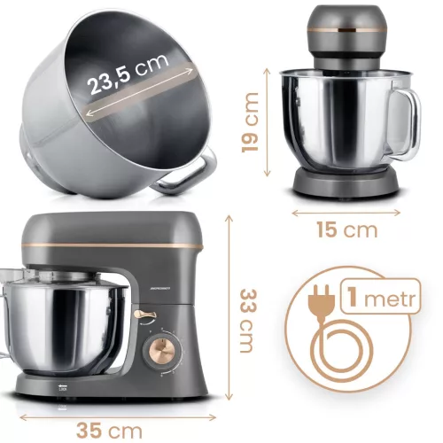 Berdsen 1400 W BD-756 3 az 1-ben bolygóműves konyhai robotgép 6 literes