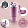 Berdsen vákuumos termosz szívószállal 1180 ml rózsaszín