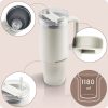 Berdsen vákuumos termosz szívószállal 1180 ml krémszínű